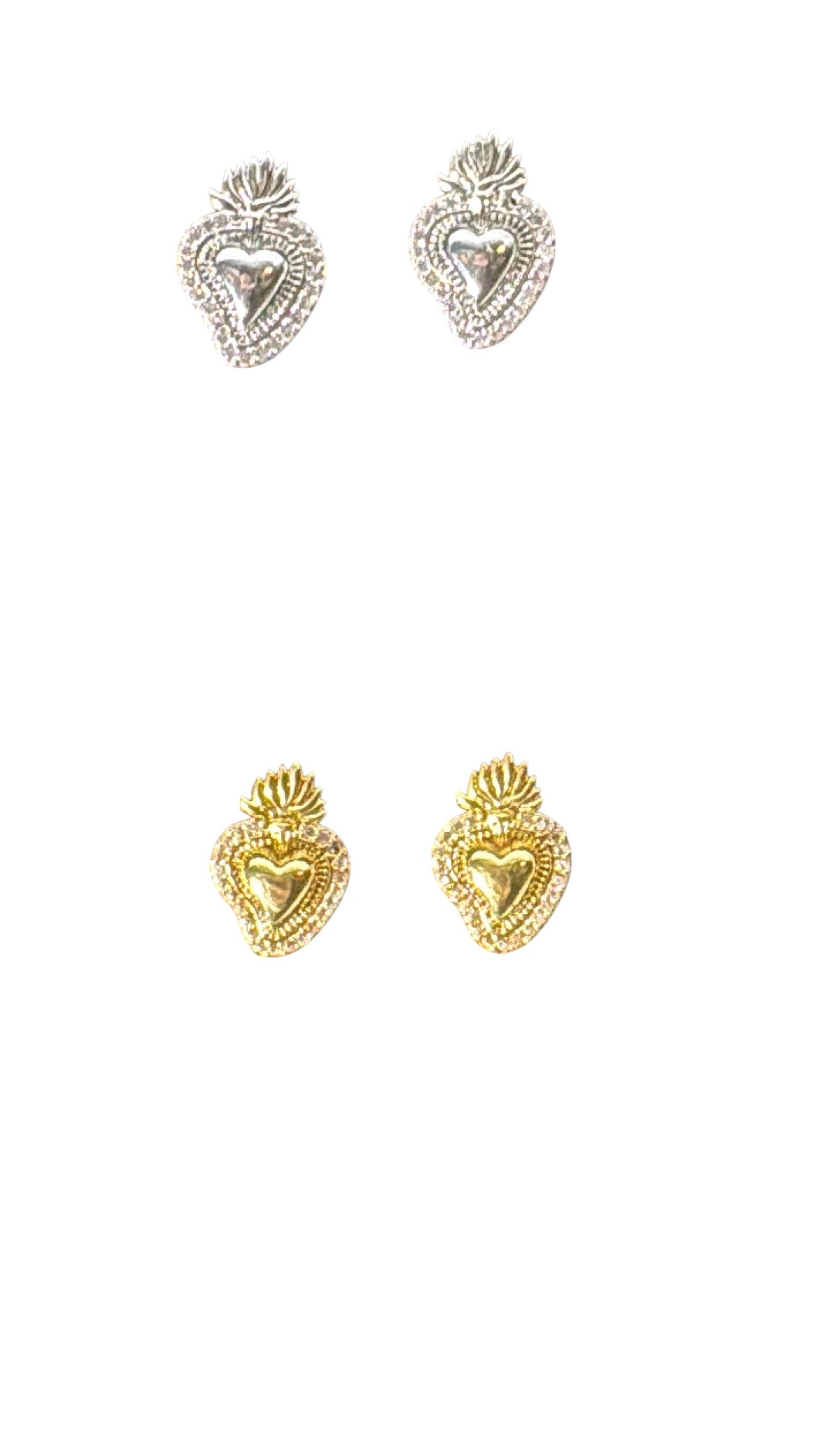 Orecchini cuore sacro